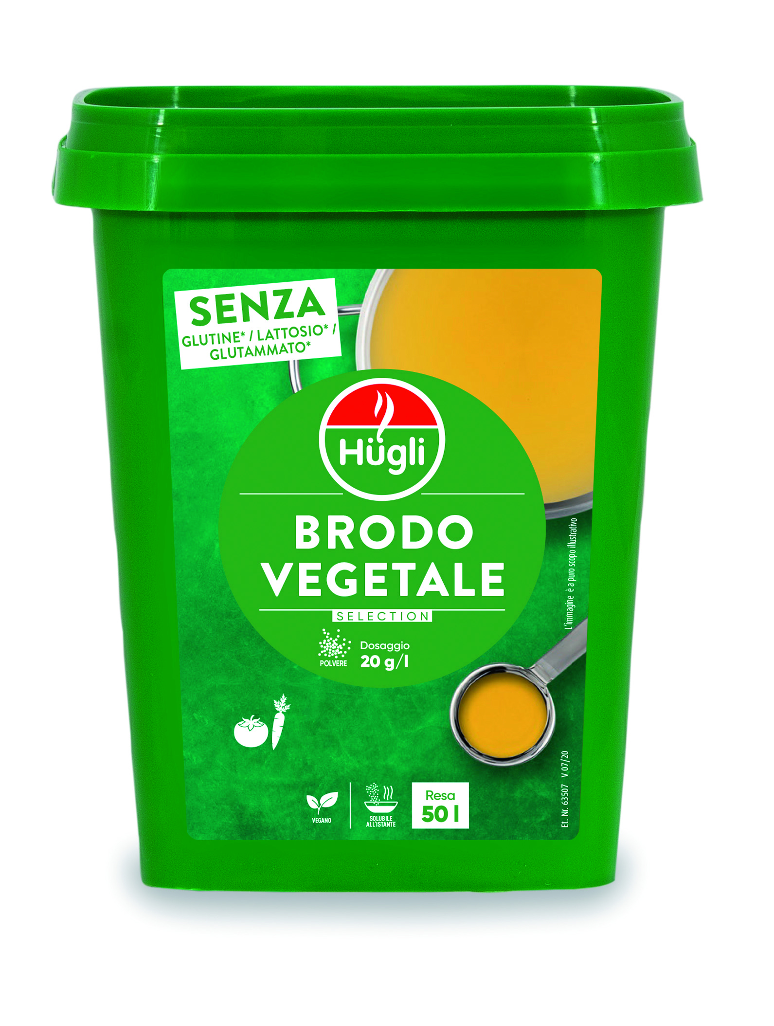 HUGLI ZELENJ. JUHA V ZRNIH