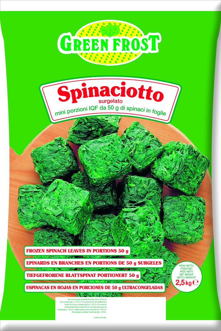 SPINACA V KOCKAH GREEN FROST