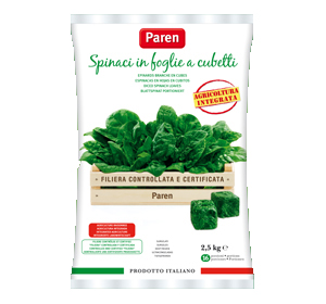 SPINACNI LISTI V KOCKAH PAREN